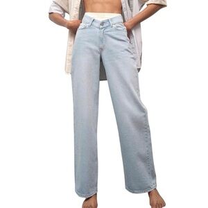 BDG Urban Outfitters High Rise Dipped V Flare Wide Leg Jeans 32